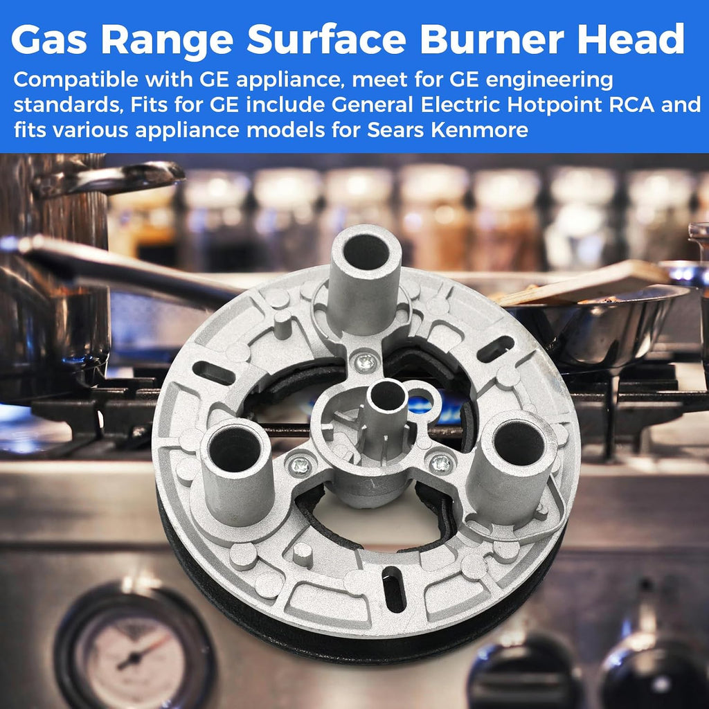 WB16K10079 Gas Stove Burner Replacement for GE Appliances General Electric Hotpoint RCA Sears Kenmore Range Surface Burner Head Replaces 2886310 AH3650622 EA3650622 PS3650622 3R Burner Assembly