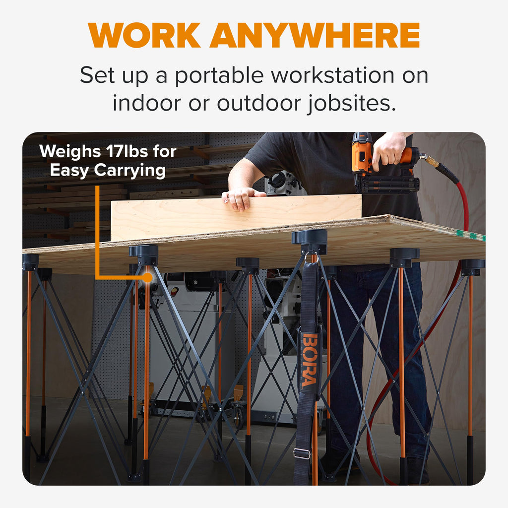 Centipede 4x4 Foot Portable Work Bench Folding Work Table for Garage
