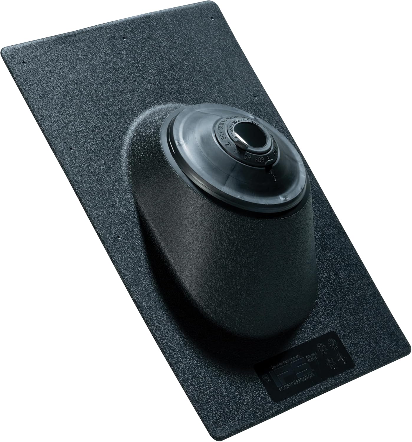 81700 Multi-Size 3N1 Roof Flashing, 11-1/8-by-15-Inch Hard Plastic Base with Elastomer Collar, For 1-1/4-, 1-1/2