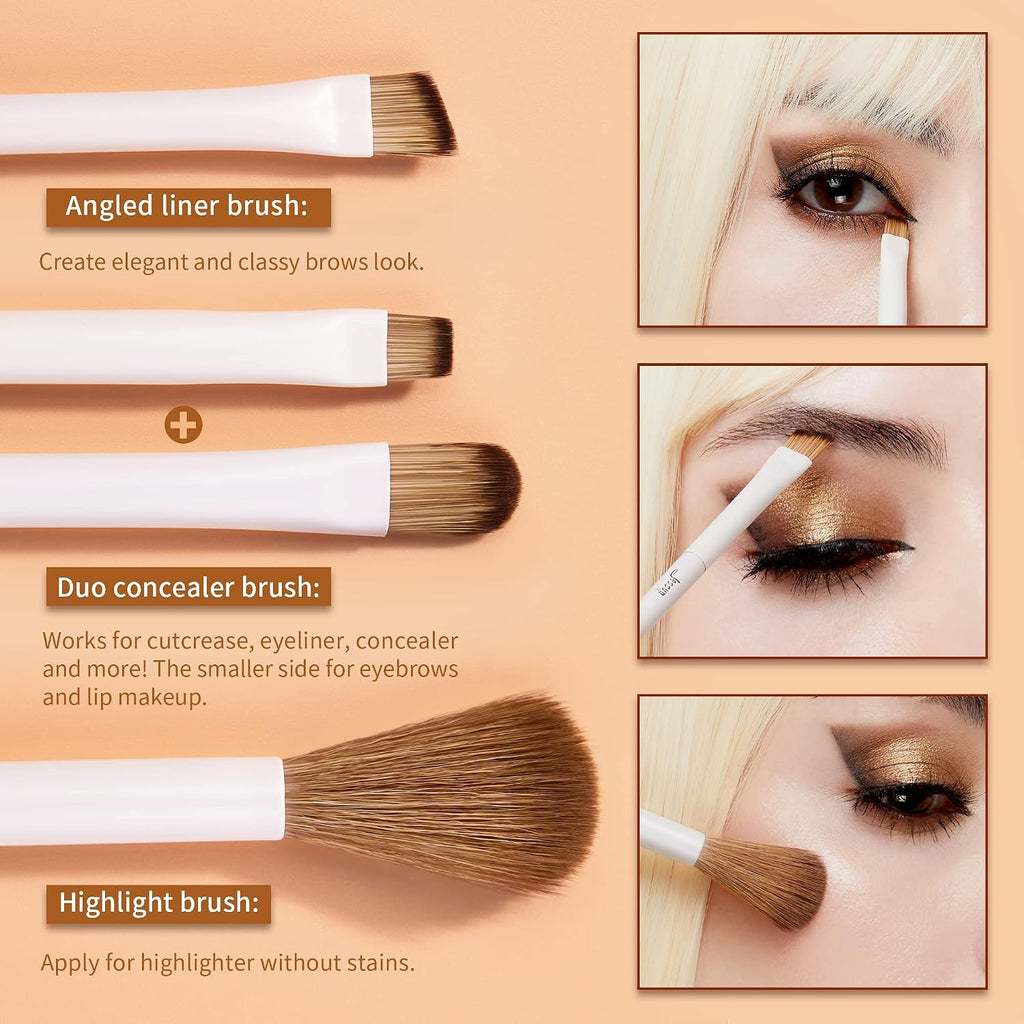 Eye Makeup Brushes 10pcs Eyeshadow, Blending & Eyeliner Brush T330