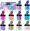 Chameleon Mica Powder, 10 * 5g Color Shift Mica Powder | for Epoxy Resin/Tumbler, Saturated Color Shifting Chrome