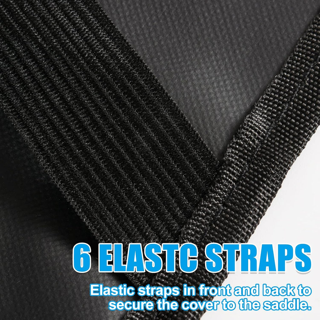 Waterproof Western Horse Saddle Cover with Elastic Straps to Securely Attach Each Corners and Fenders - Fits Most