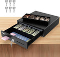 16" Heavy Duty Cash Drawer Auto Open – 5 Bill/5 Coin with Emergency Switch – RJ11/12 Compatible with Square, Clover