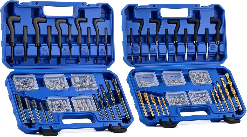 OMT Thread Repair Kit, 344pc SAE and Metric Thread Restorer Kit
