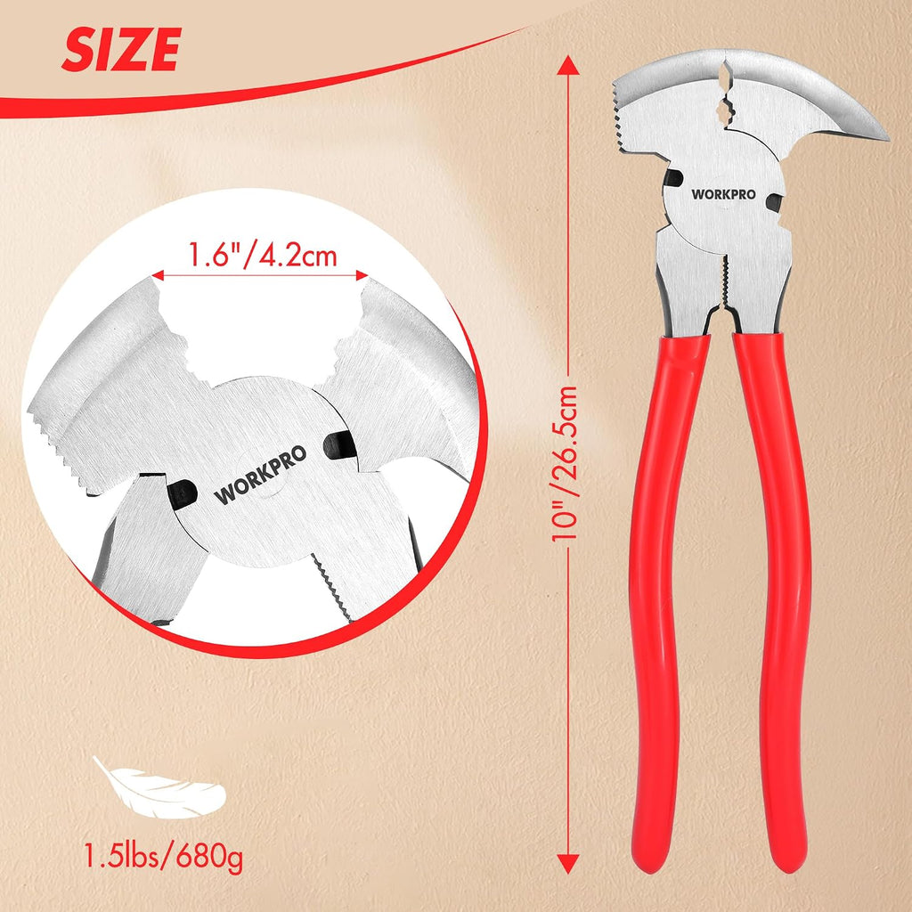 Fencing Pliers, 10-inch Multi Fence Pliers Tool
