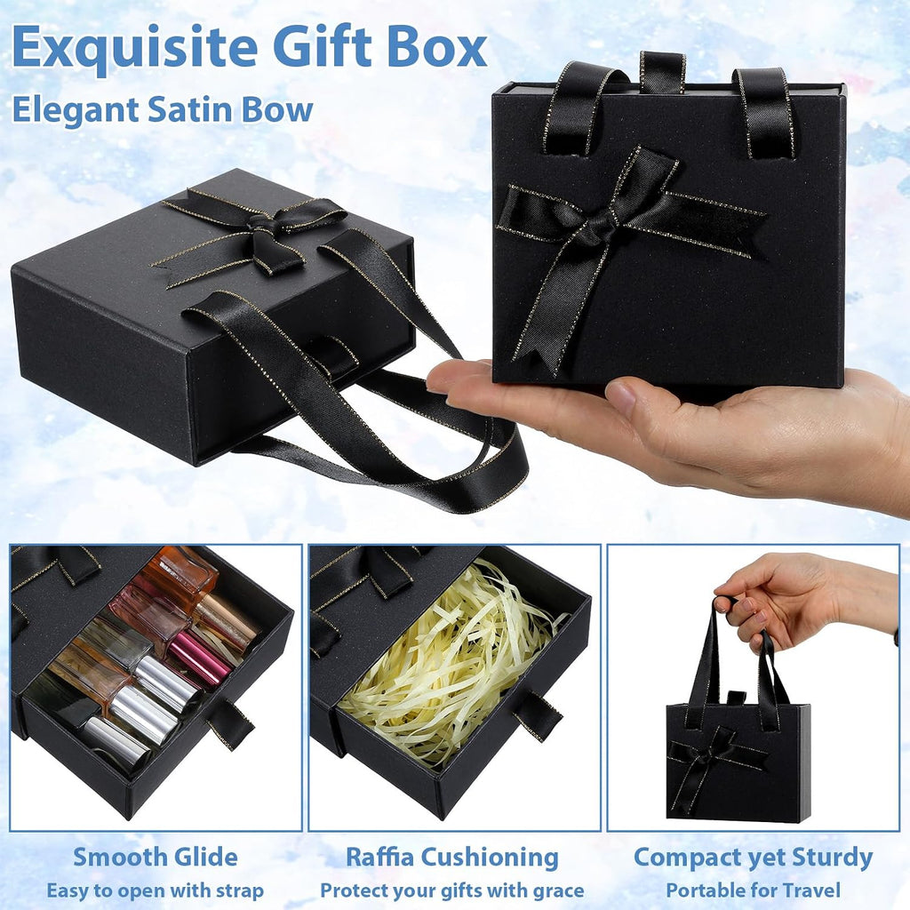 4.7x3.9x2 Inch Mini Empty Drawer Small Gift Boxes with Bow Ribbon