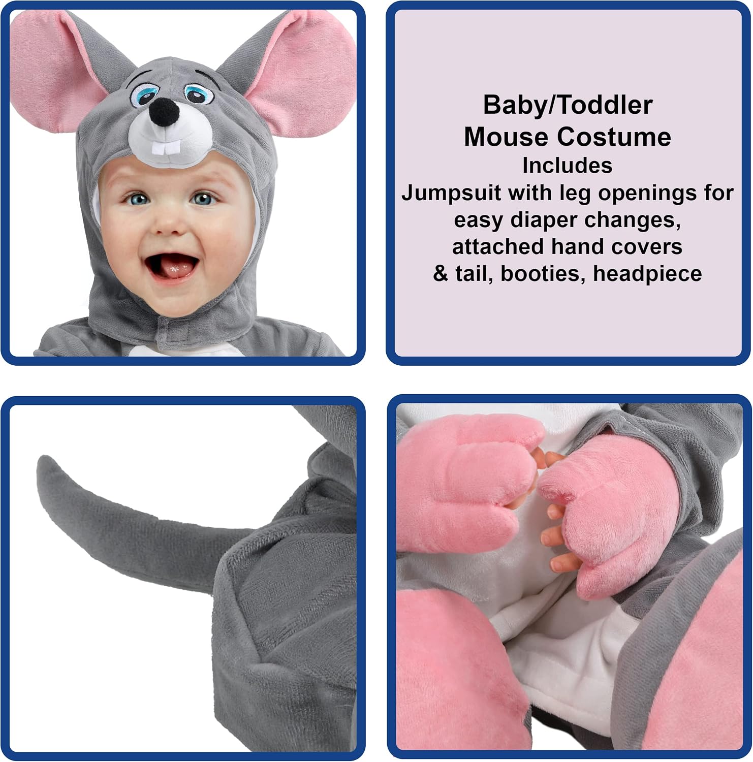 Mouse Costume for Babies, Unisex 6-12 Months