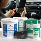 Alcohol Wipes for Electronics - Tech Wipes with 70% Isopropyl Alcohol - Equipment Cleaning for Computers, iPhones and