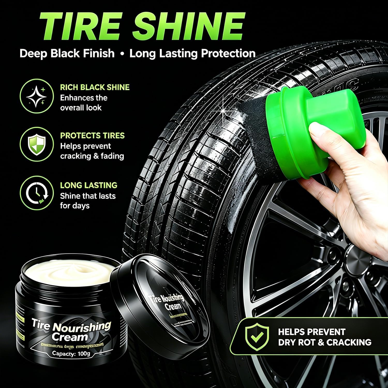 XINDELL Wheel & Tire Cleaning Kit, Deep-Reach Wheel Brush Set for Rims, Spokes, Lug Nuts and Tire Sidewalls