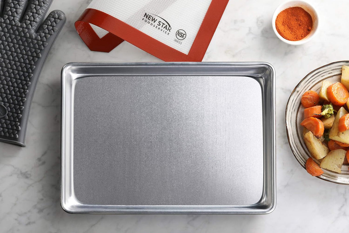 Sheet Pan/Bun Pan, Quarter Size, 9 x 13 x 1 inch