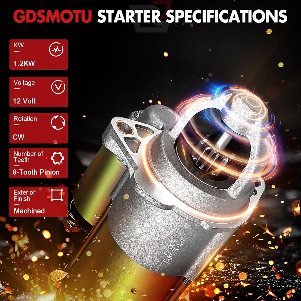 Starter for Saturn for LW200 2.2L 2001-2003, for Vue 2.2L 2002-2006