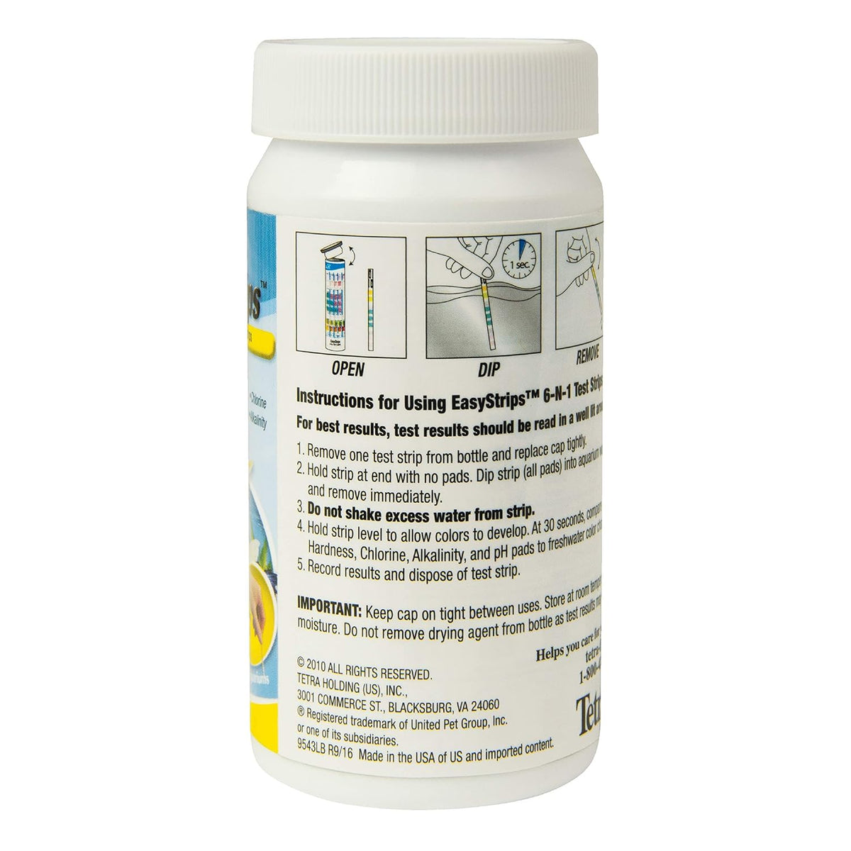 EasyStrips 6-In-1 Aquarium Test Strips, Water Testing