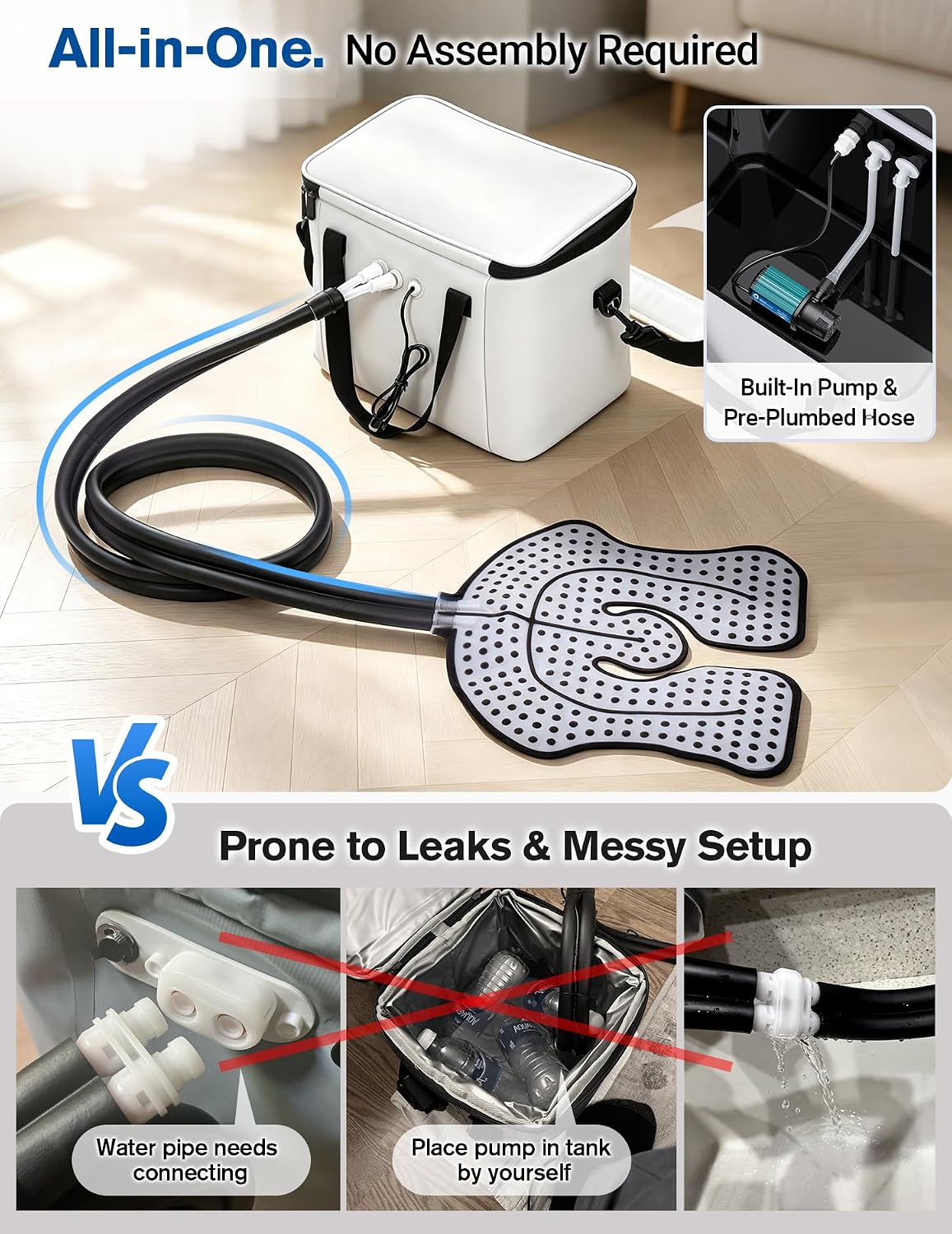 Ice Machine for Knee After Surgery, 20H Cold & No Assembly Needed White