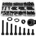 176Pcs UIETUIL M6 Hex Socket Head Cap Screws Kit, M6x8-35mm, 12.9