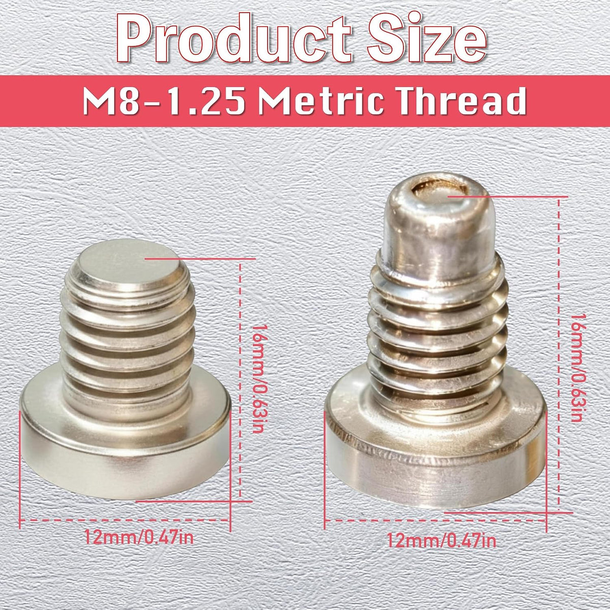 2-Pack Magnetic & Non-Magnetic Drain Screw Set for Yamaha Outboard