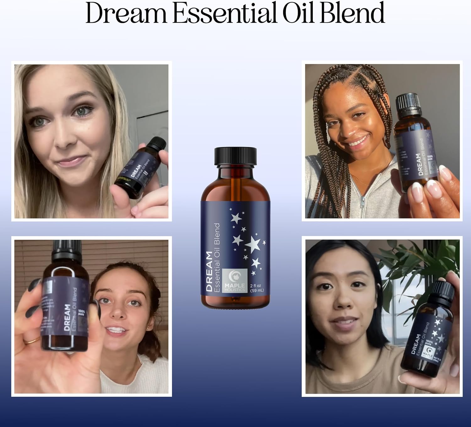 Sleep Essential Oil Blend for Diffuser - Dream Essential Oils for Diffusers Aromatherapy and Relaxation with Clary