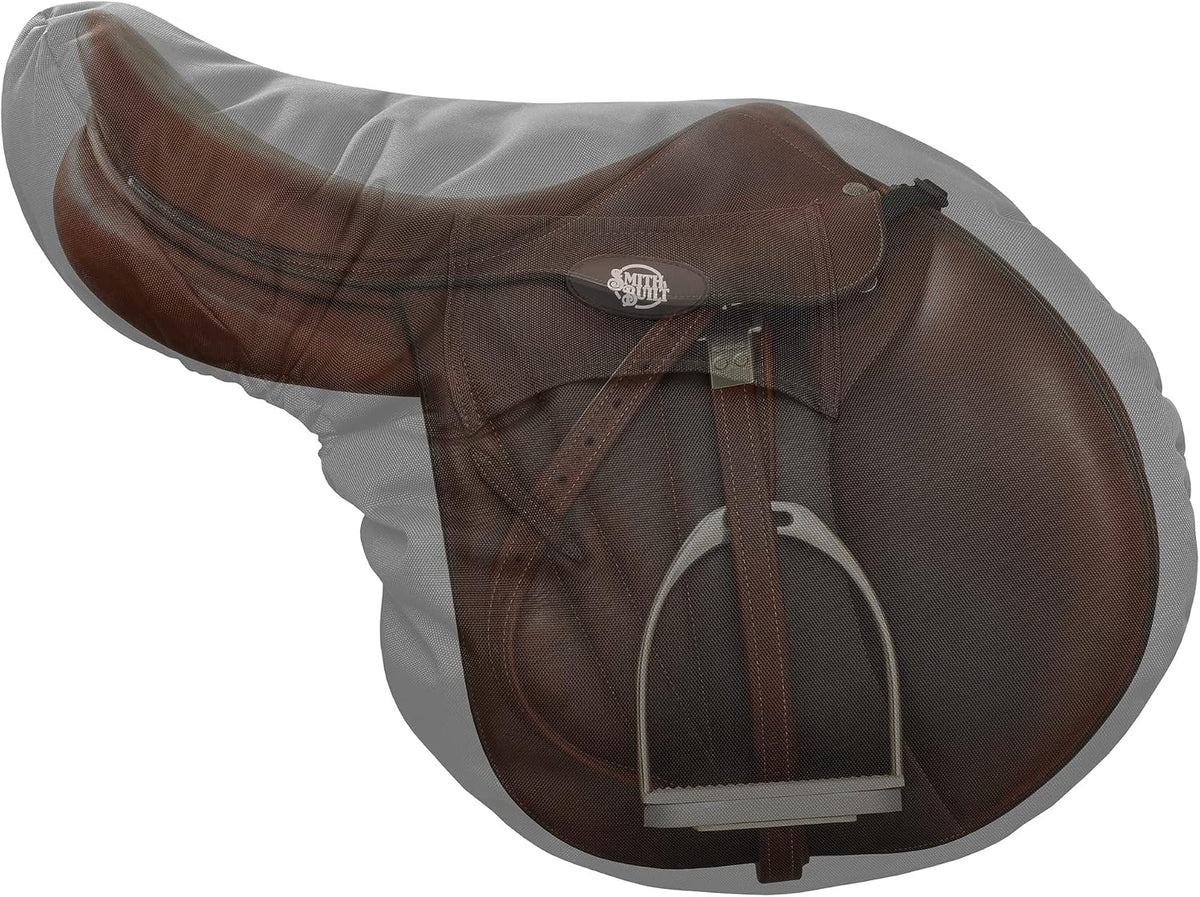 English Saddle Cover, Black - Breathable, Waterproof Fleece-Lined Fitted Protector