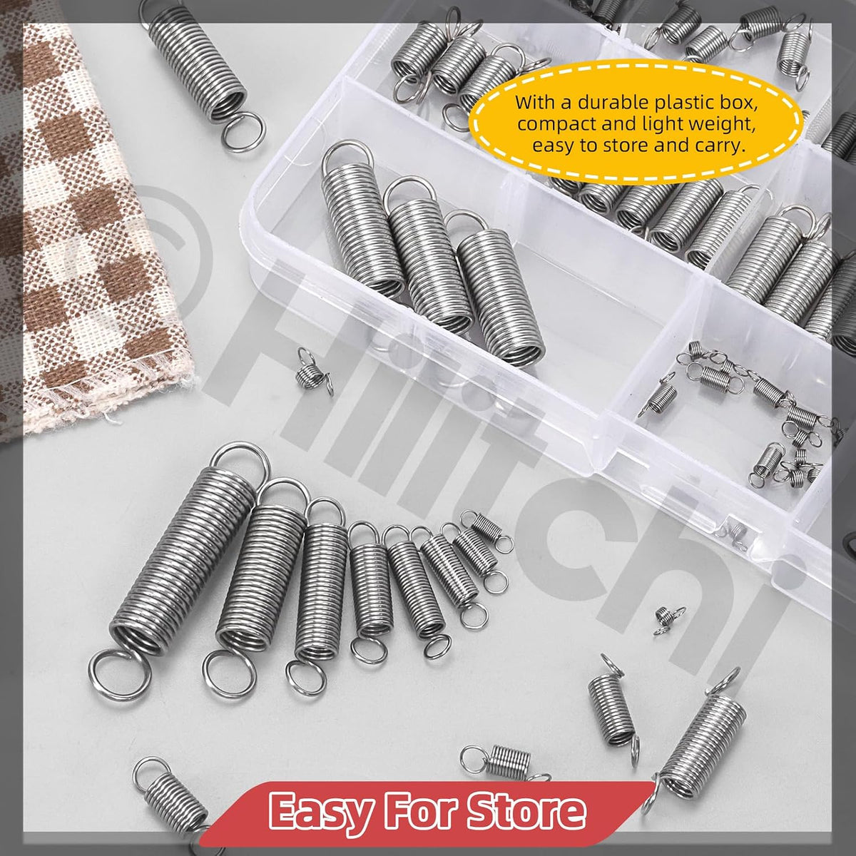 96Pcs 15 Sizes Extension Spring Assortment Kit Extension Spring Stainless Steel Springs Assorted Size Small Springs