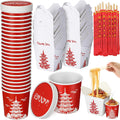 24 Set 32 oz Chinese Take out Box, Bamboo Chopstick 12 oz Soup Containers with Lids, Takeout Food Containers Boxes