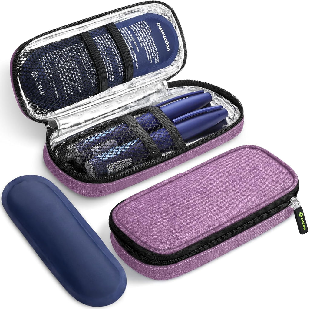 Lightweight Insulin Cooler Travel Case, 3-Layer Thickened Insulation