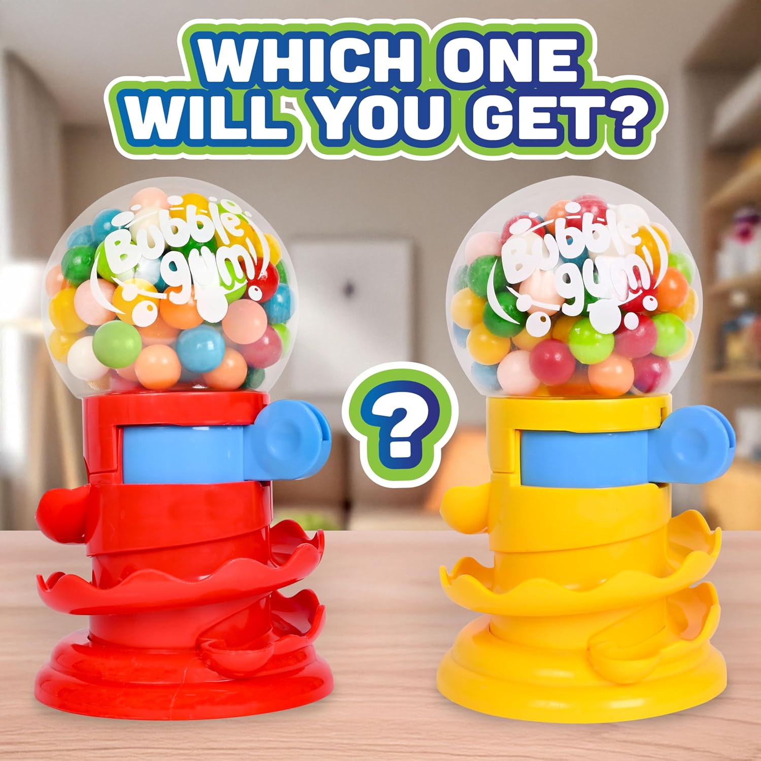 Toymendous Gumball Machine for Kids - Candy Dispenser Piggy Bank - 50 Count