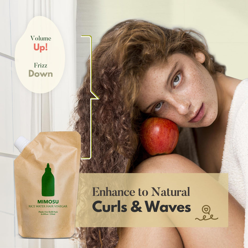 Apple Cider Vinegar with Rice Water Scalp & Hair Rinse Refill 8.45oz