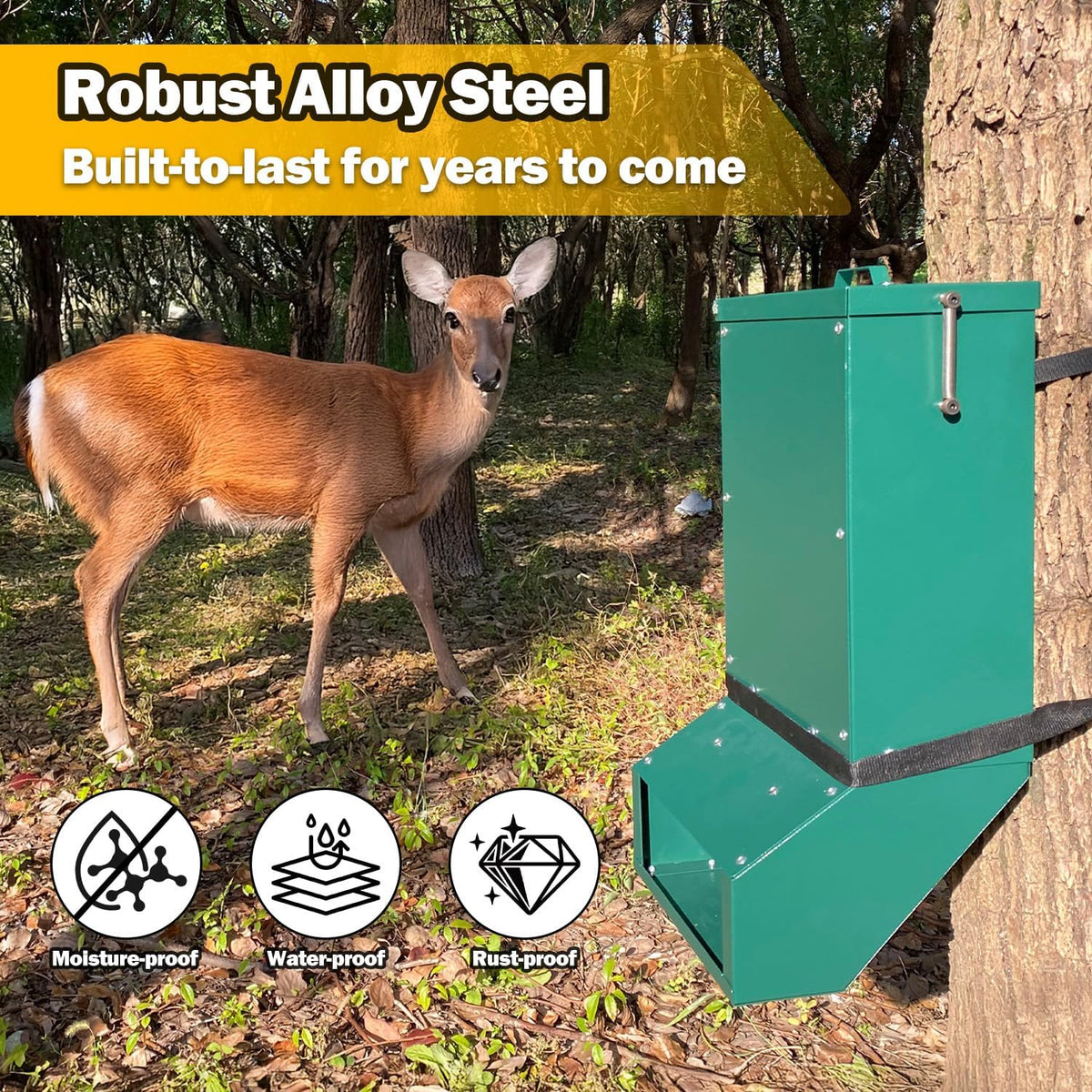 Automatic Metal Deer Feeder 10 Gallon