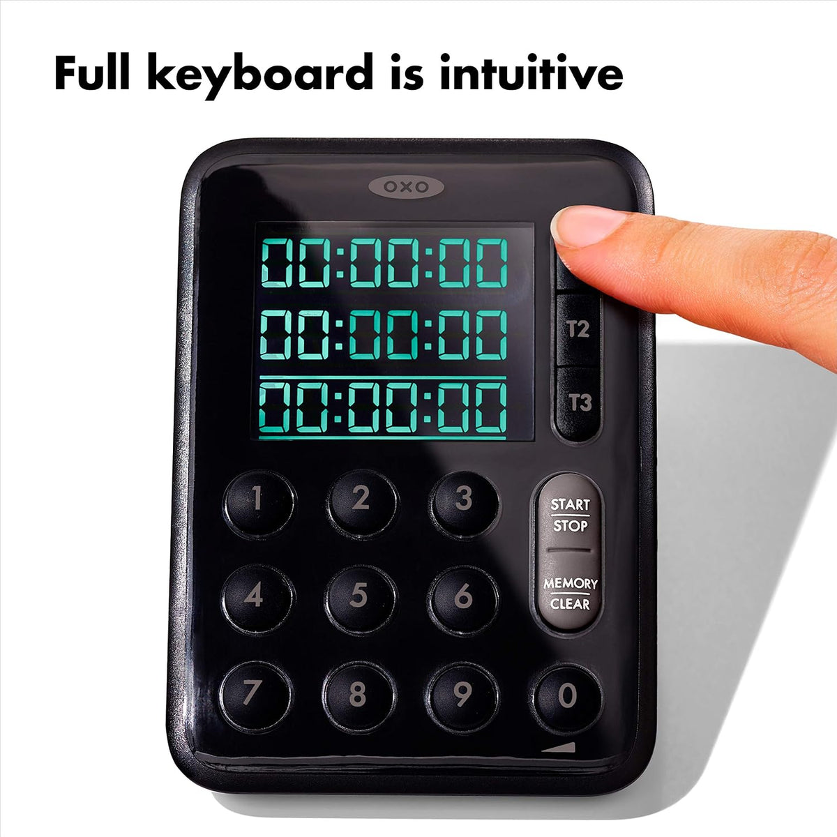 Good Grips Digital Triple Kitchen Timer, Three 100-Hour Counters