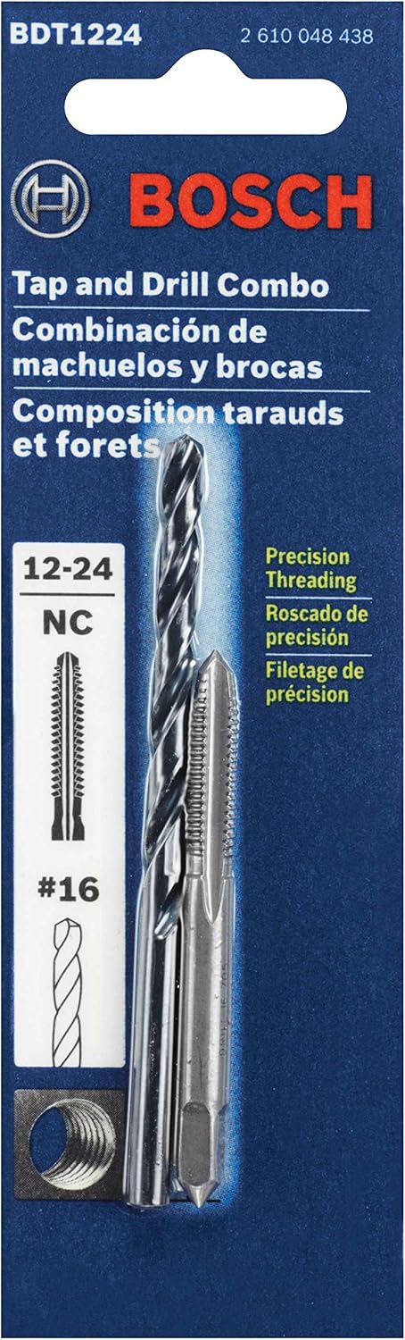 Bosch BDT1032 10-32 Plug Tap and No. 21 Drill Bit Combo Set