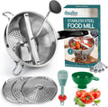 Stainless Steel Food Mill With 3 Milling Discs,Ergonomic design Rotary hand crank Food Mills For Tomato
