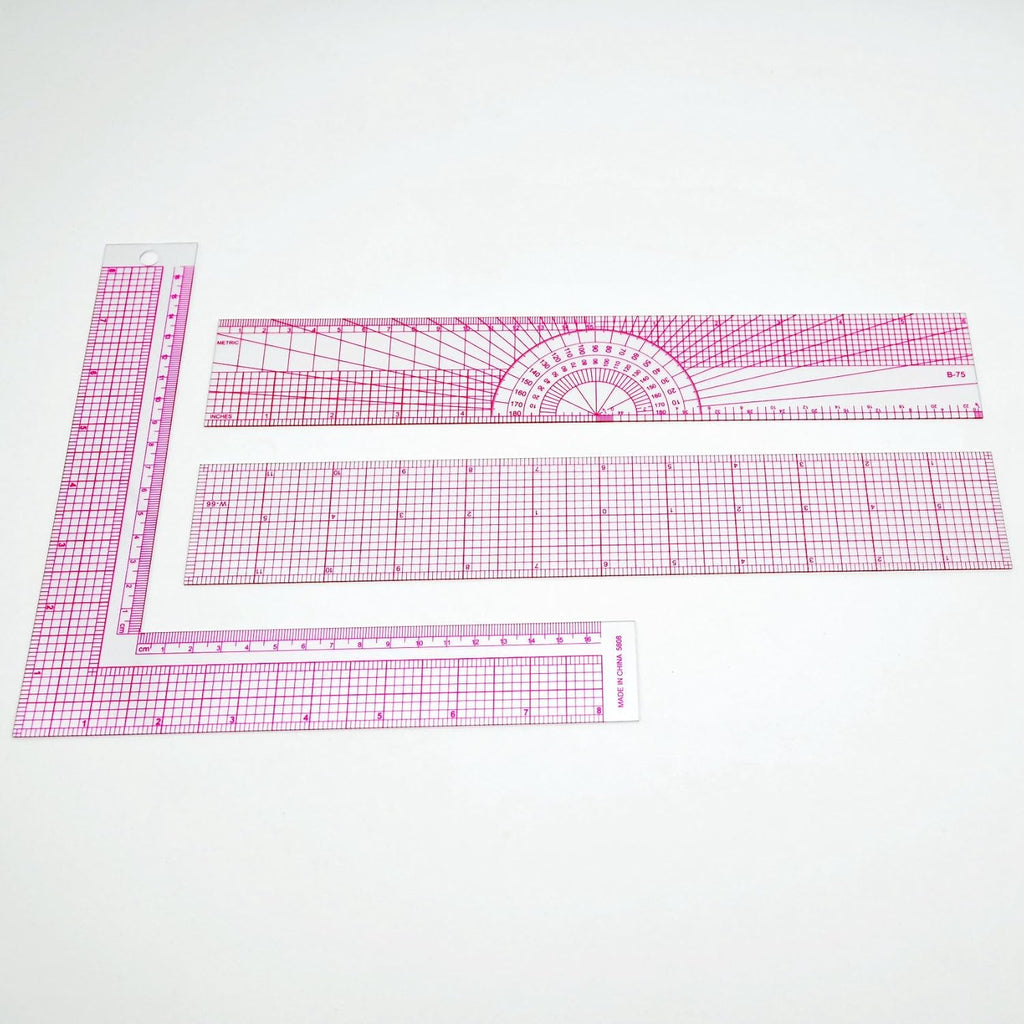 Clear Metric Sewing Rulers,French Curve Sewing Rulers Set,Sewing Tools Supplies for Quilting, Dressmaking, Tailors