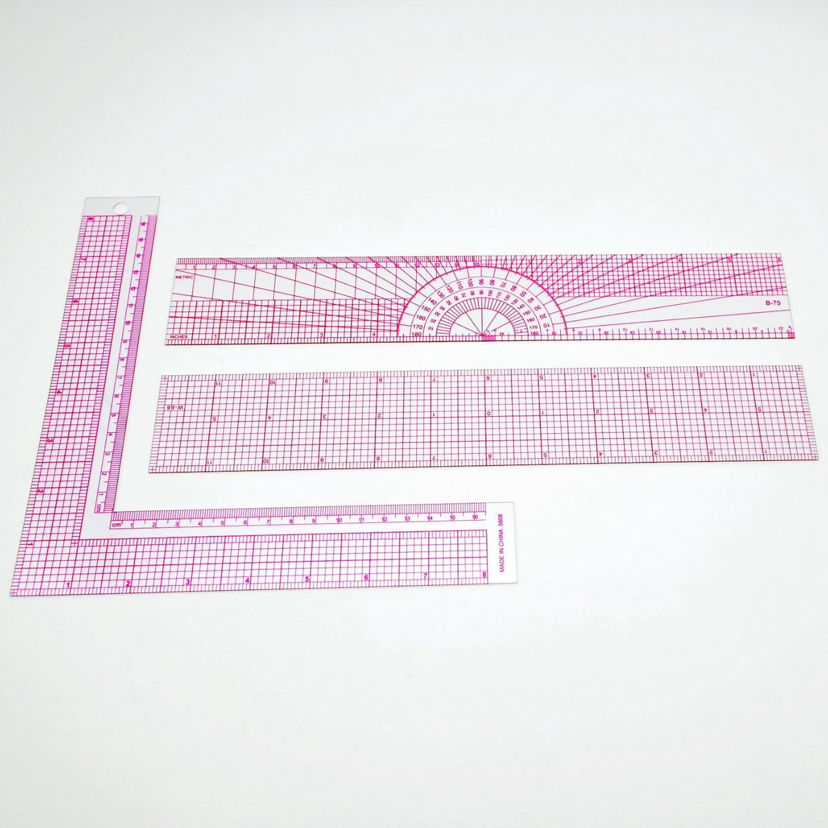 Clear Metric Sewing Rulers,French Curve Sewing Rulers Set,Sewing Tools Supplies for Quilting, Dressmaking, Tailors