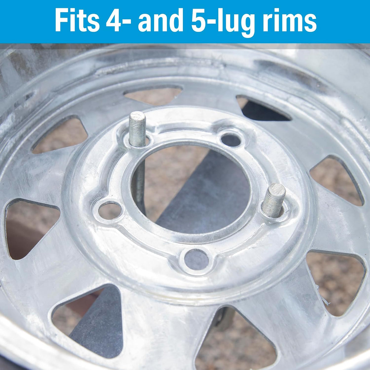 Lockable Spare Tire Carrier for Boat Trailer