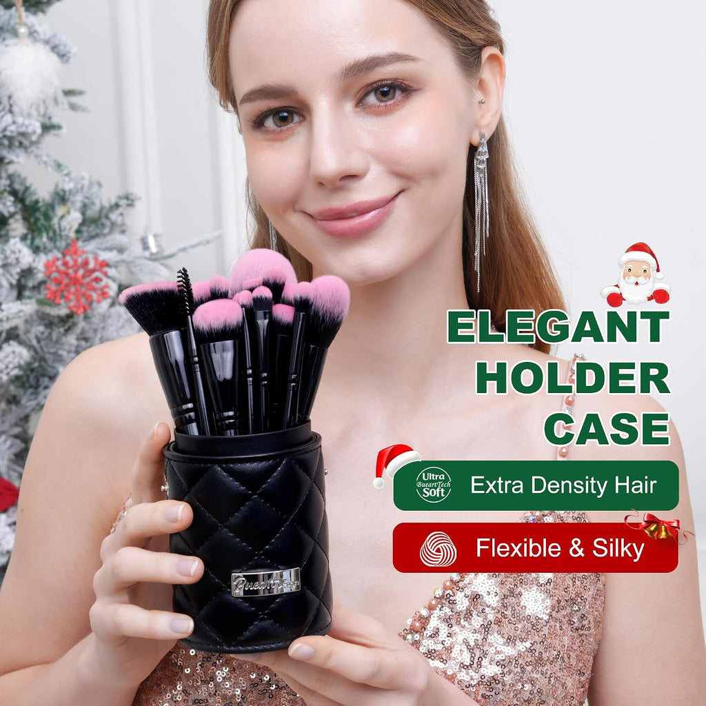 18Pcs Pro Deluxe Makeup Brushes set with Make up Brush Holder
