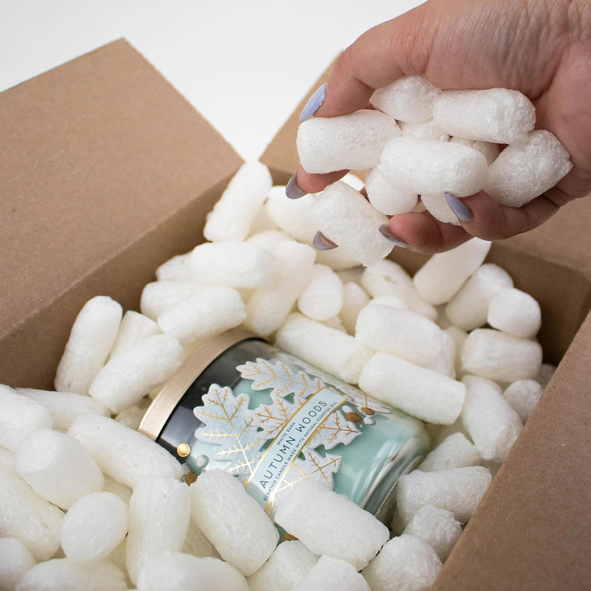 Packing Peanuts for Shipping - Bio Tube - 0.25 Cu Ft