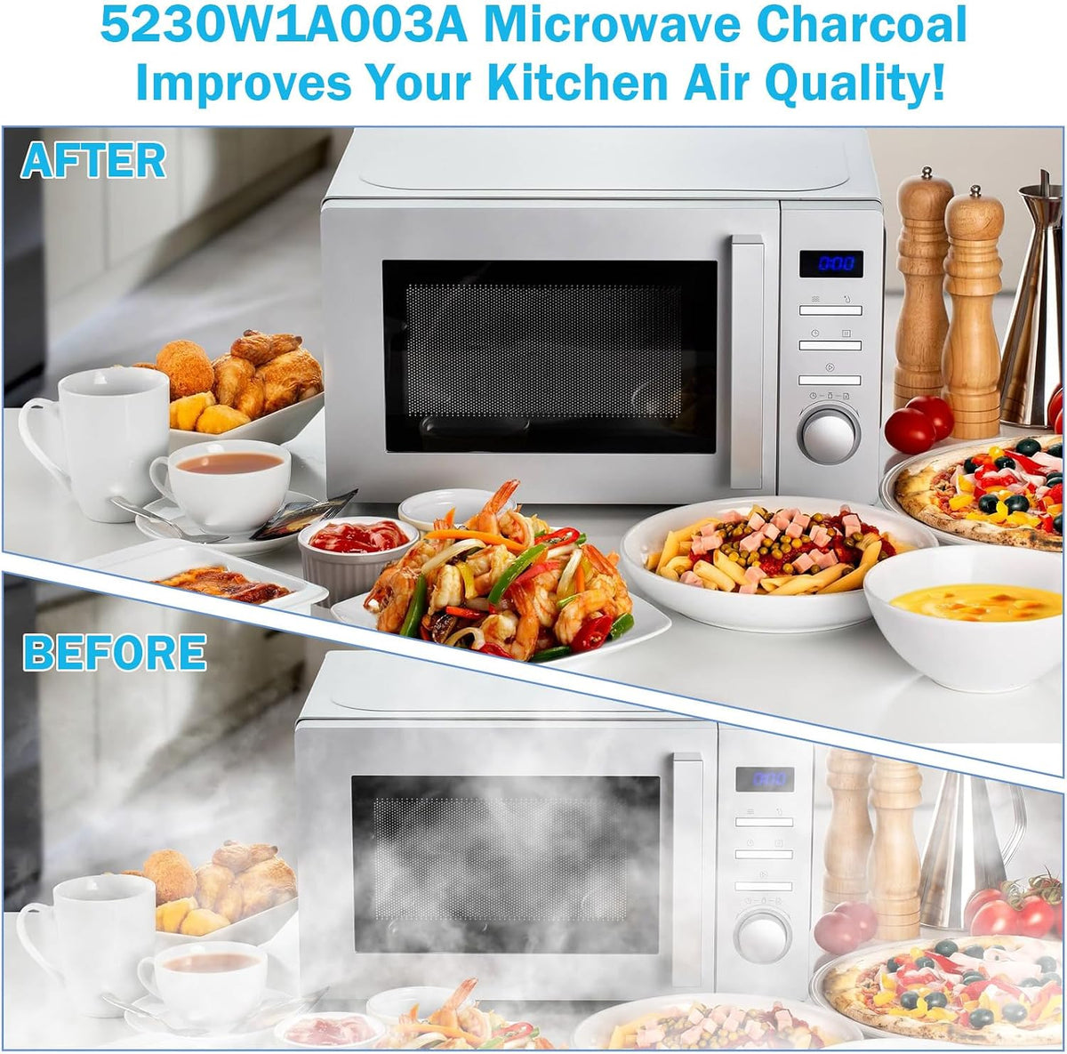 5230W1A003A Microwave Charcoal Filter Replacement for GE LG Kenmore
