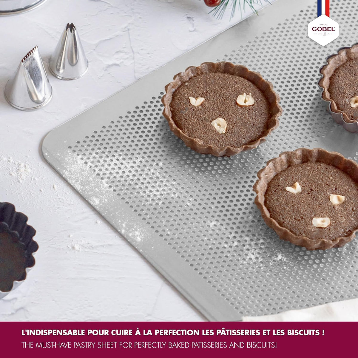 Aluminum Flat Perforated Baking Sheet - 15 3/4" x 11 13/16" - Durable and Versatile