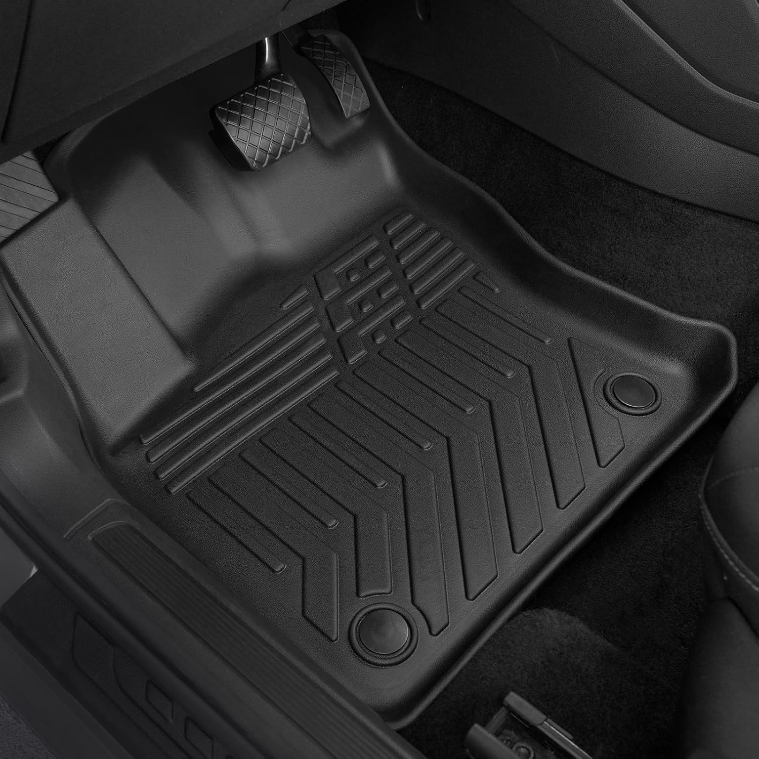Floor Mats for Volkswagen Taos FWD 2022-2025 2026, All Weather Floor Mats Trunk Cargo Liner with Backrest Protectors