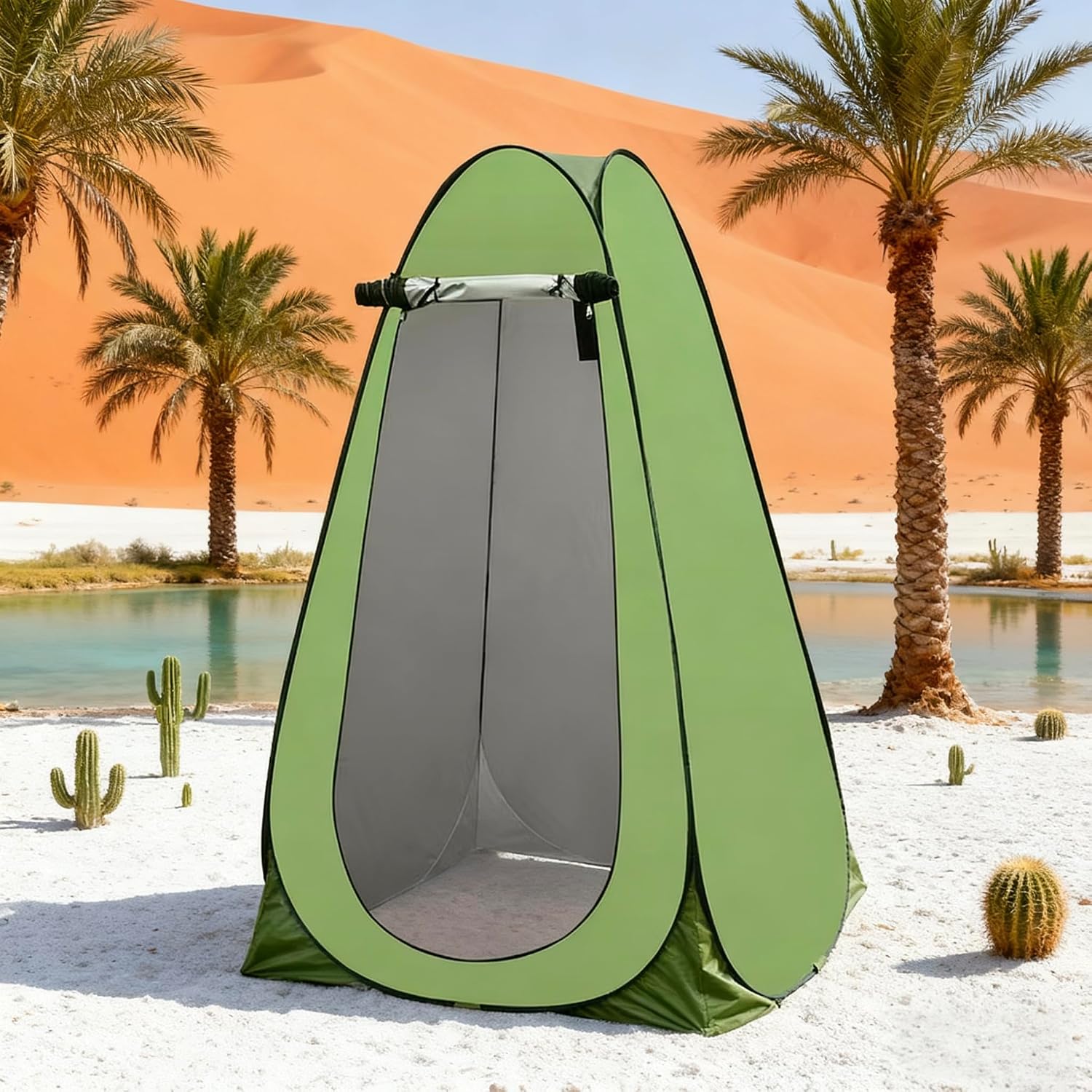 Portable Privacy Changing Tent, Army Green, 72 x 36 x 39 inches, UV Resistant, Water Repellent, Fiberglass Frame