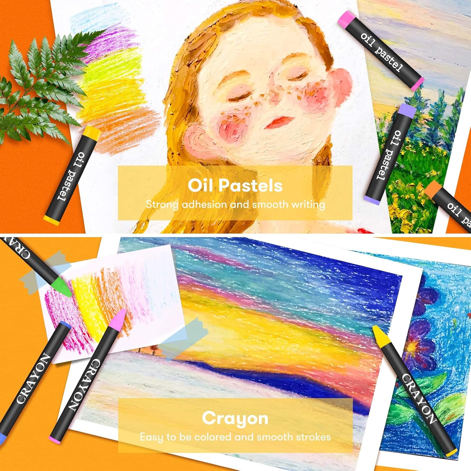 Art Supplies, 150-Pack Deluxe Wooden Art Set Crafts Drawing Painting Kit with 2 -Sketch Pads, 1-Coloring Book, Gift
