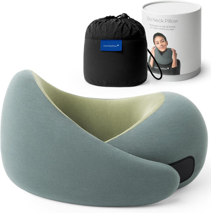 Ostrichpillow Go Neck Pillow, Travel Pillows for Airplanes, Premium Memory Foam Travel Pillow, 360º Ergonomic Design