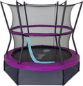 60" No-Spring Design Mini Trampoline for Kids and Toddlers with Enclosure Net