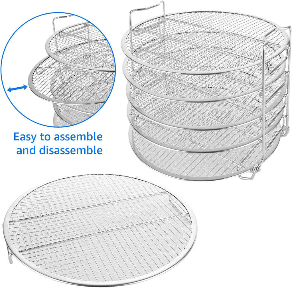 Dehydrator Rack For Ninja Foodi Accesories, Stainless Steel Stand Accesories, Dehydrator Stand With 5 Stackable