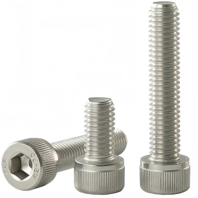 YIIFLY M8x1.25 x 40mm Socket Head Cap Screws Metric, 304 Stainless Steel (A2-70), Allen Socket Drive, Bright Finish, Full Machine Thread, Quantity 10