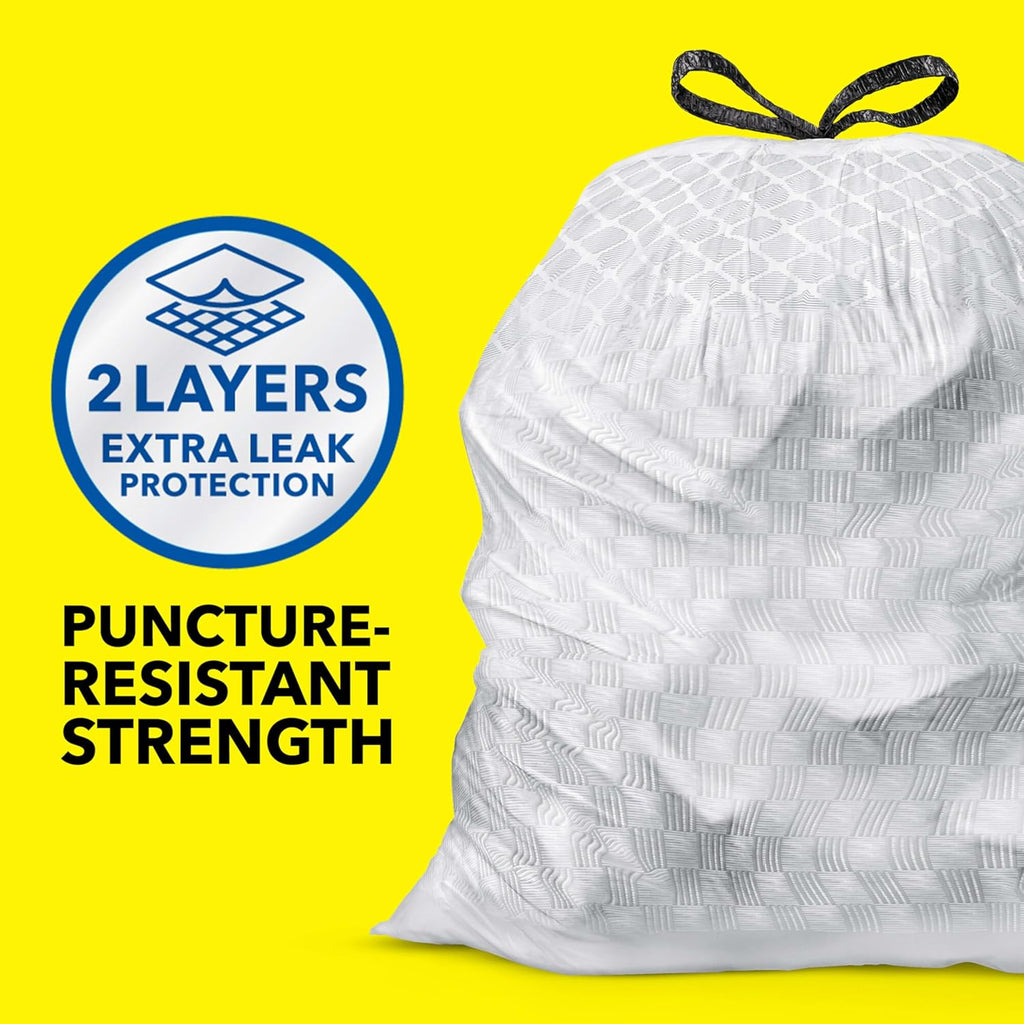 ForceFlex Tall Kitchen Trash Bags, 13 Gallon, Fresh Clean, 140 Count (Package May Vary)