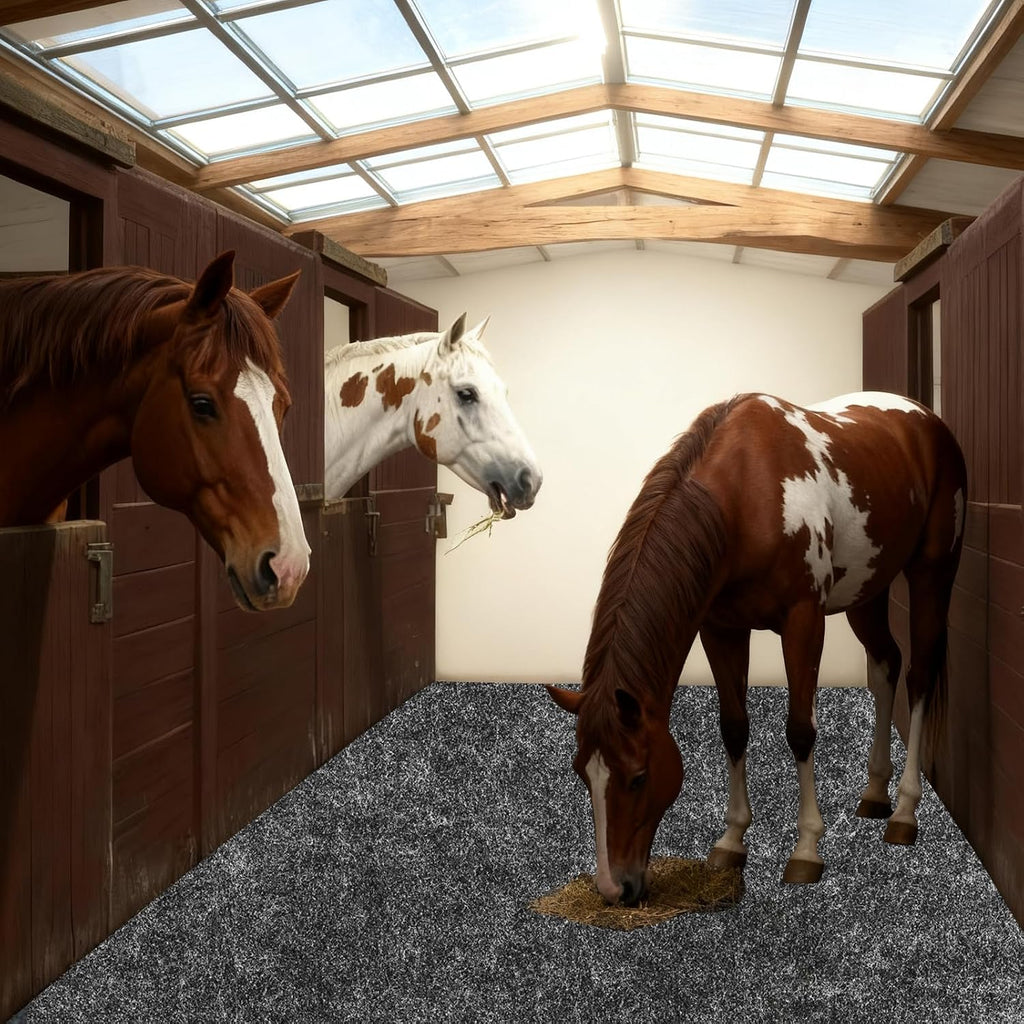 4x6 Ft Horse Stall Mat, Thick Stable Mat, Absorbent Lightweight Washable Floor Mat for Keeps Stable Barns Kennels