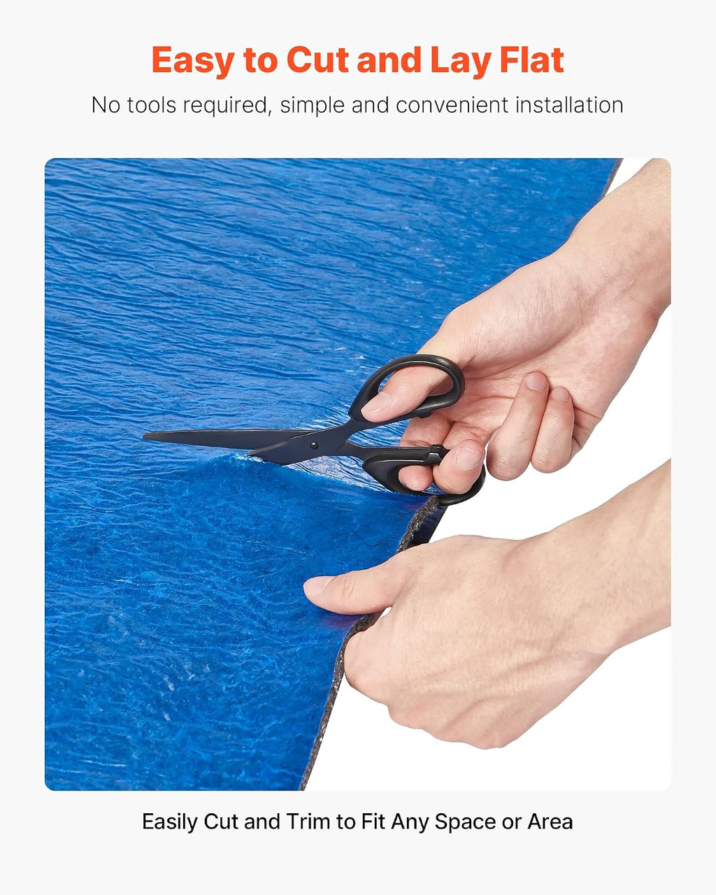 Floor Underlayment 100 sq. ft/Roll, 3 mm Thick Laminate Flooring Padding with Attached Vapor Barrier, Heavy Duty