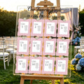 24 Set Wedding Seating Chart Kit, Guest Place Cards Wax Seals for Reception