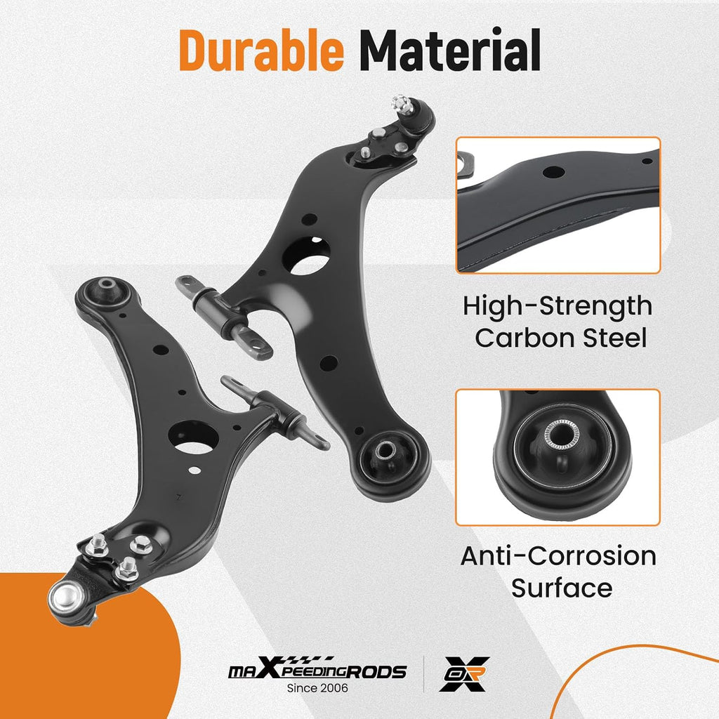 maXpeedingrods 8Pcs Front Lower Control Arm Kit for Toyota Sienna 2004-2010
