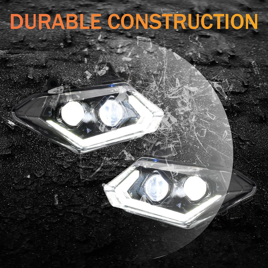 DOT Approved LED Headlights for Can-Am Maverick X3 Max XDS R Turbo